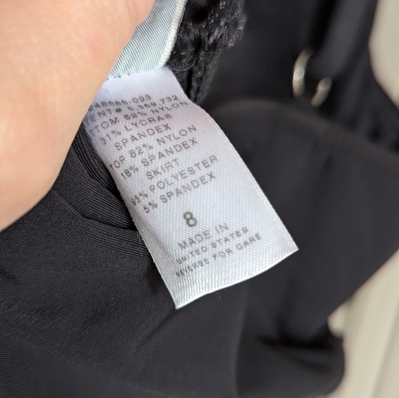 Magic Suit black shaping swimsuit with attached skirt size 8 - Picture 7 of 9